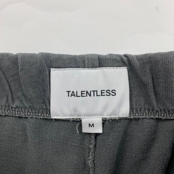 Talentless Washed Gray Jersey Knit High Rise Wide Leg Lounge Pant M - Picture 3 of 6